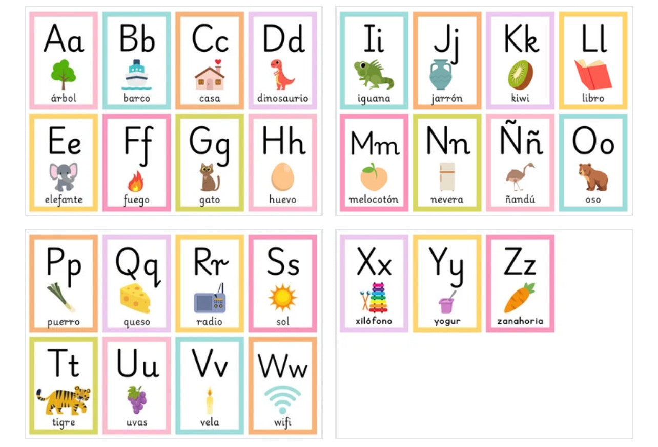 Tarjetas del Alfabeto (ABC)