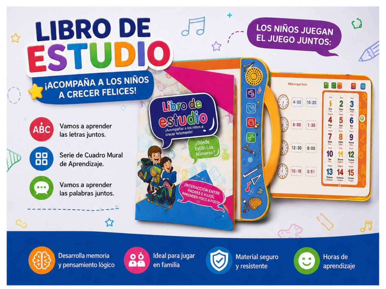 Libro de Estudio Interactivo para Niños