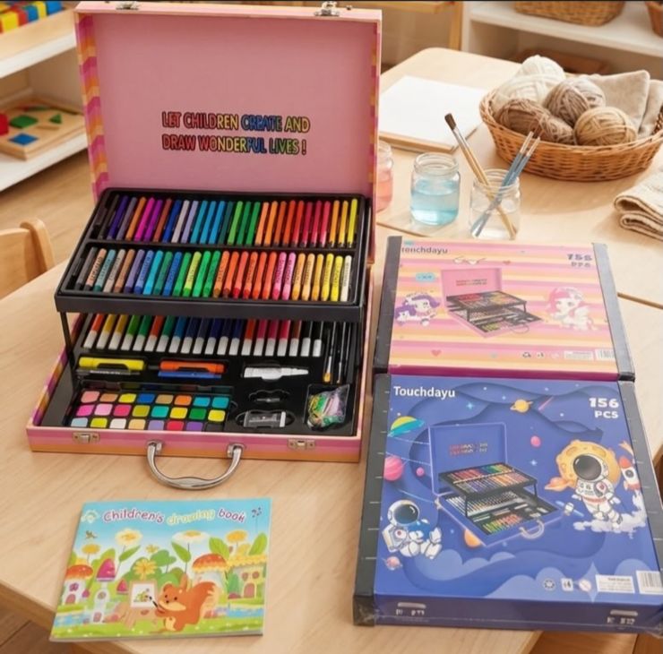 Set de Arte Touchdayu 156 Piezas - Maletín Creativo para Niños